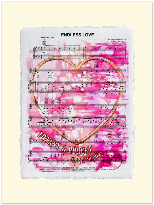 Wedding Song Sheet Music Wall Art | Framed Art Print