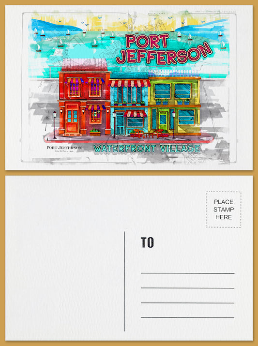 Port Jefferson Postcard