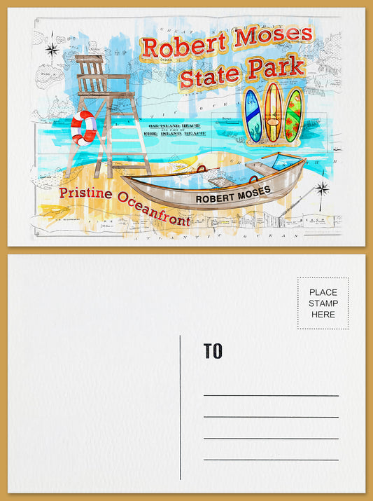 Robert Moses State Park Postcard