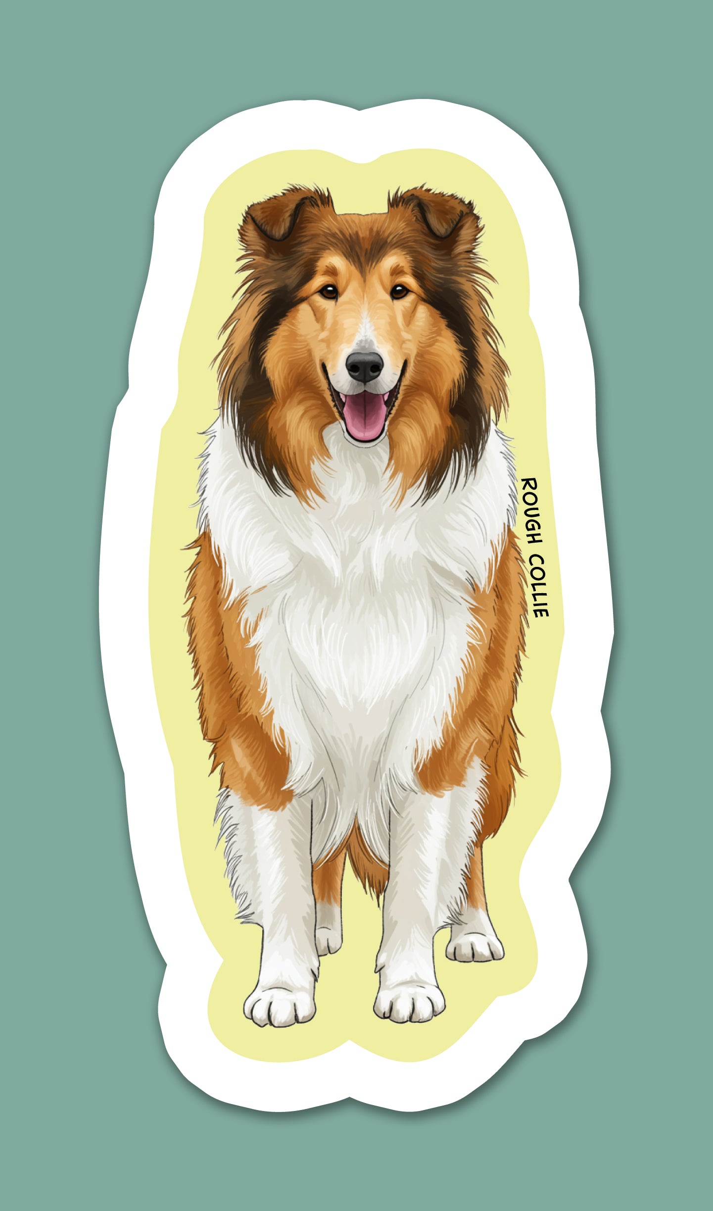 Rough Collie Sticker