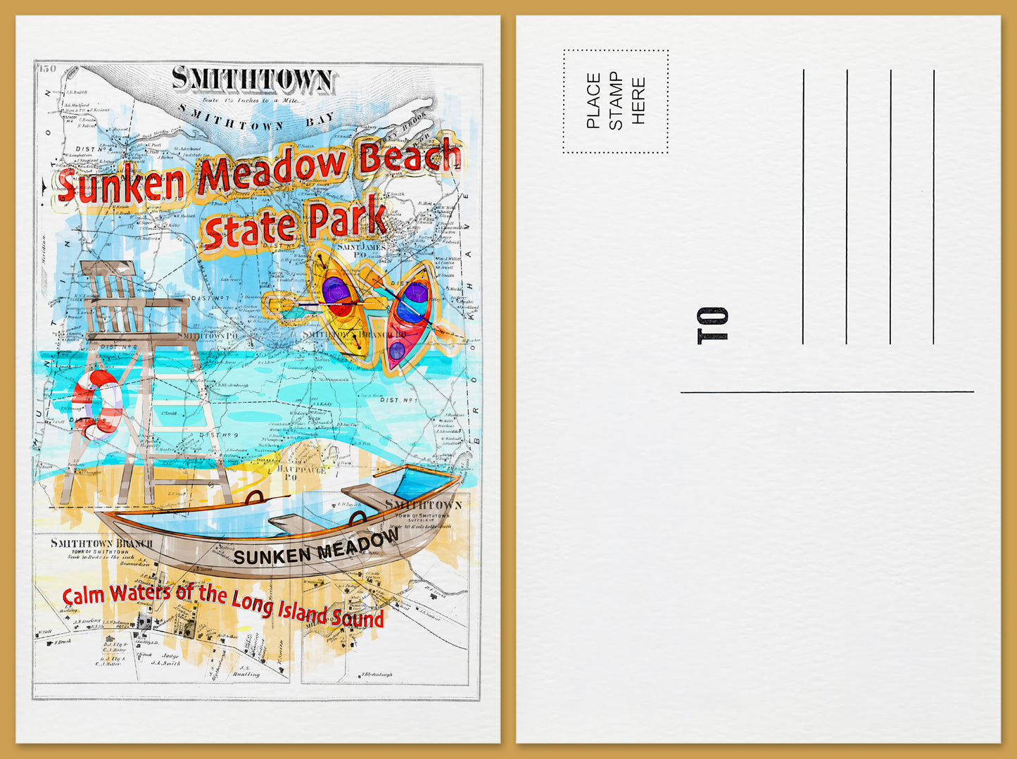 Sunken Meadow Beach State Park Postcard