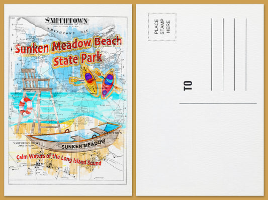 Sunken Meadow Beach State Park Postcard