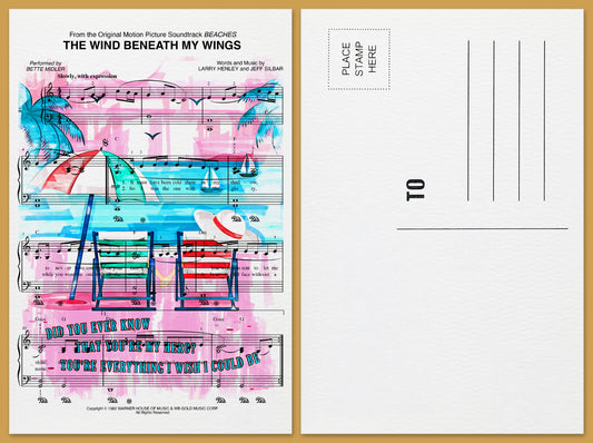 The Wind Beneath My Wings Postcard