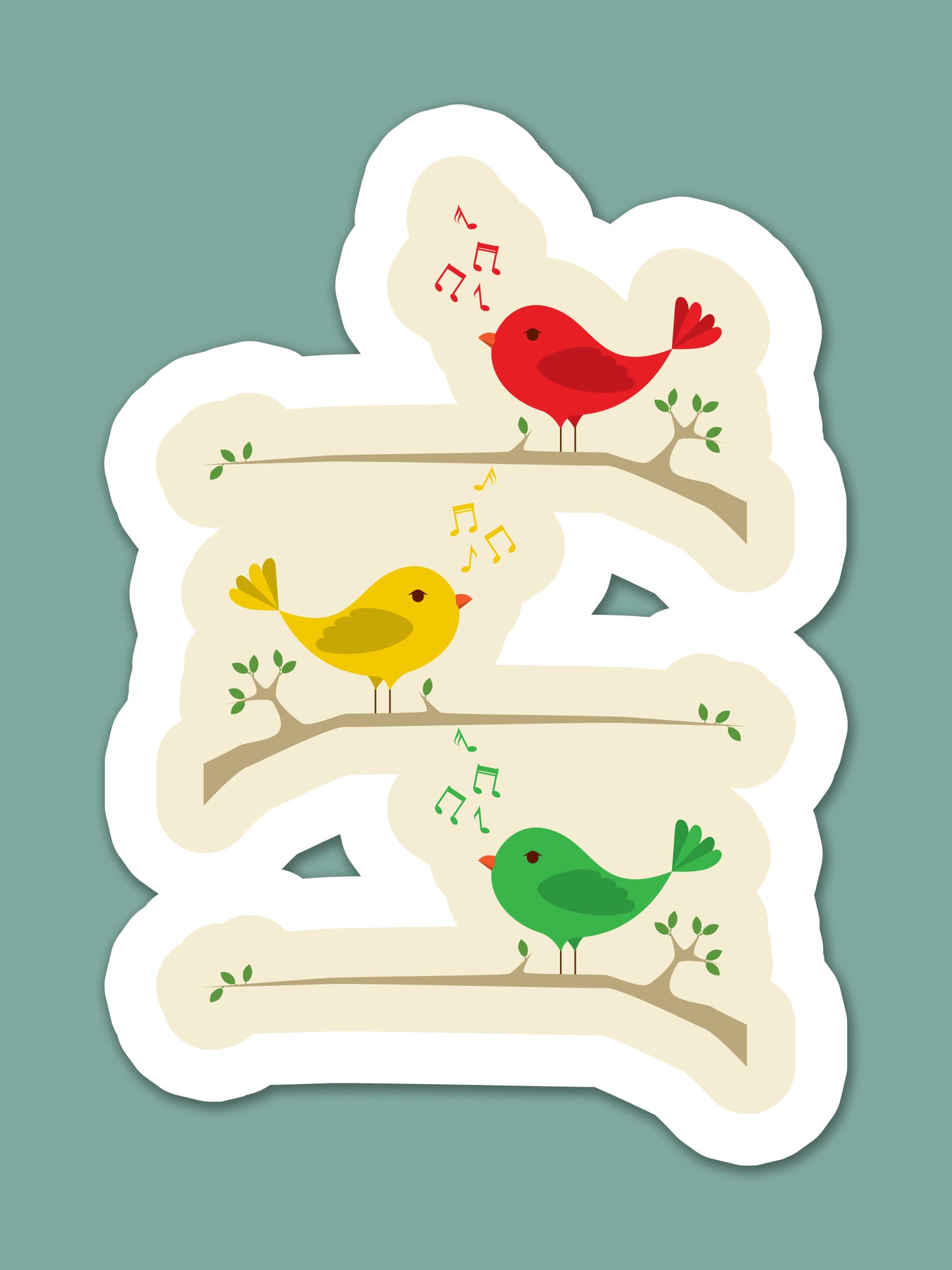 Three Little Birds Sticker