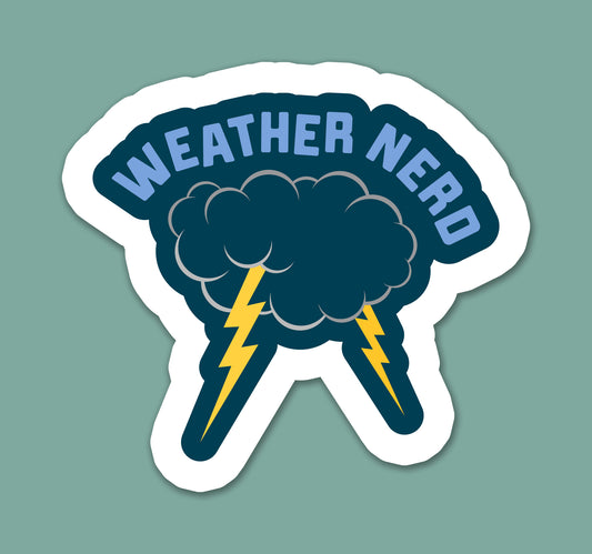 Weather Nerd Sticker