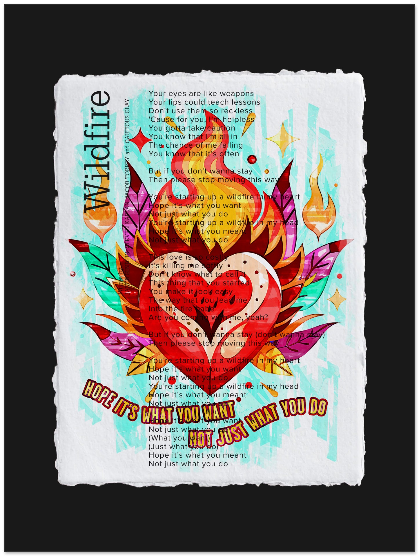 Wildfire Sheet Music Decor | Music Inspired Artwork
