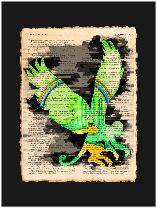 Colorful octopus illustration on a vintage book page