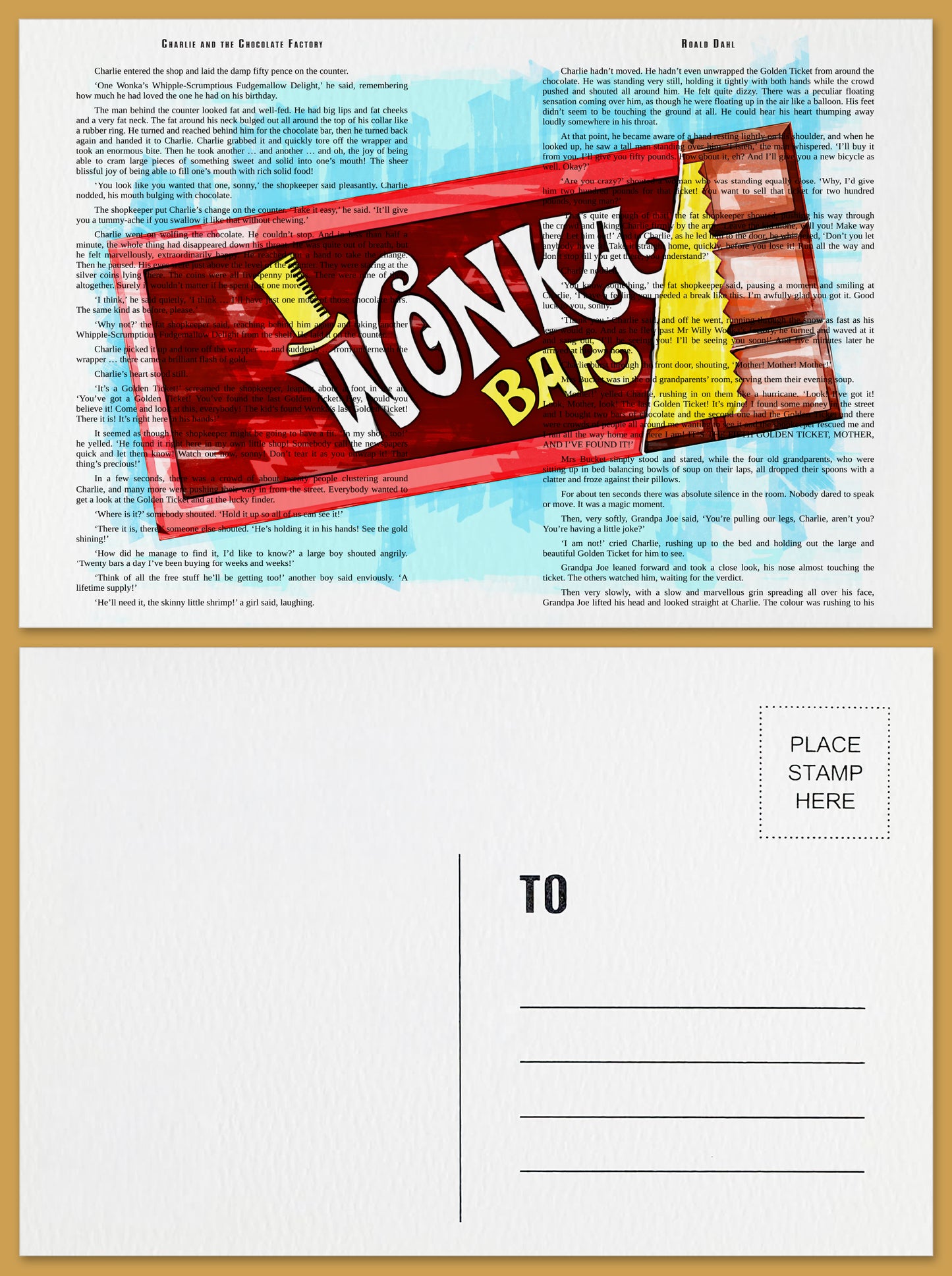 Charlie and the Chocolate Factory Postcard 2