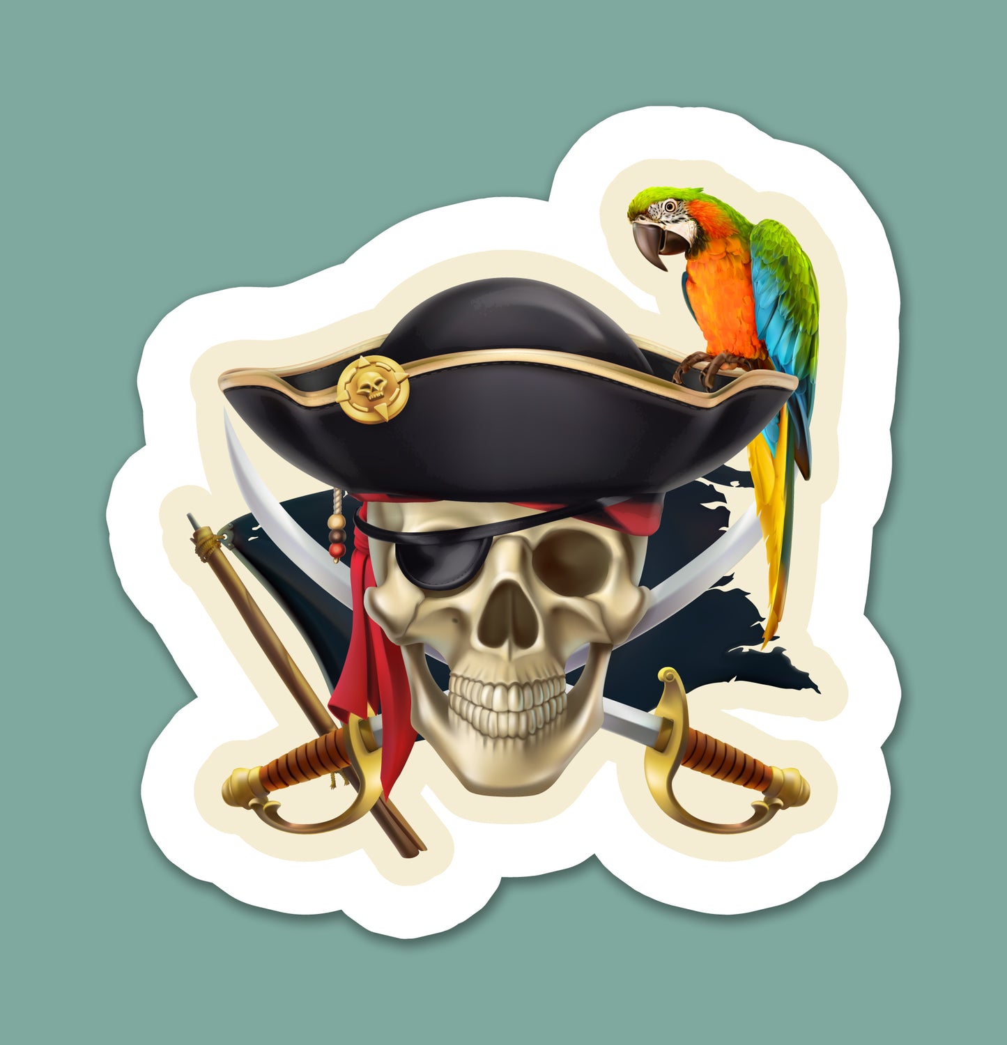 Treasure Island Sticker