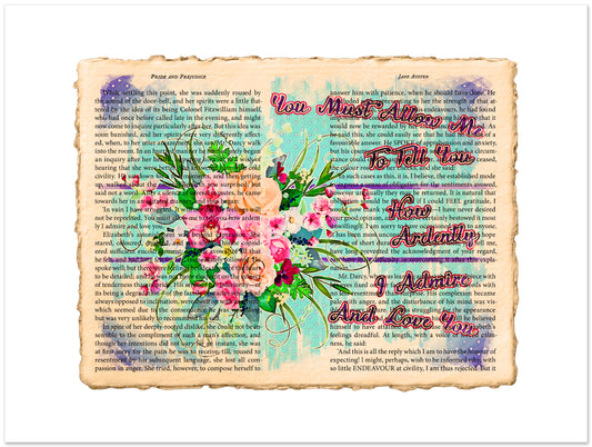 Decorative text with floral elements on a white background