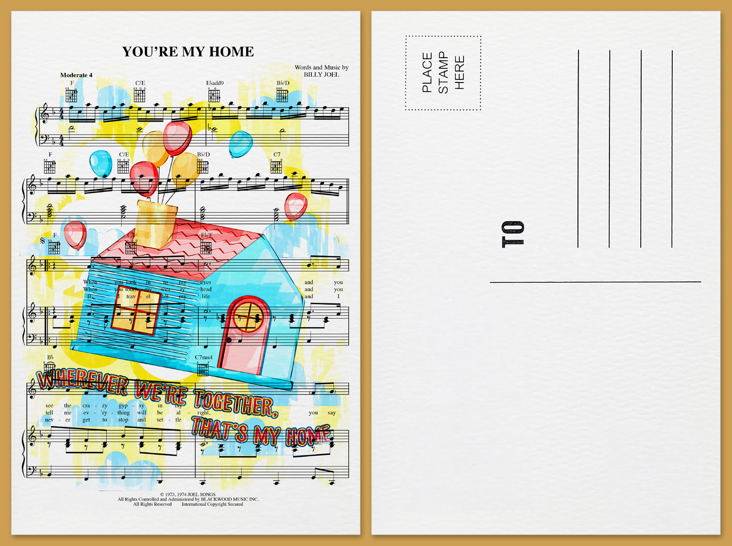 You're My Home Postcard