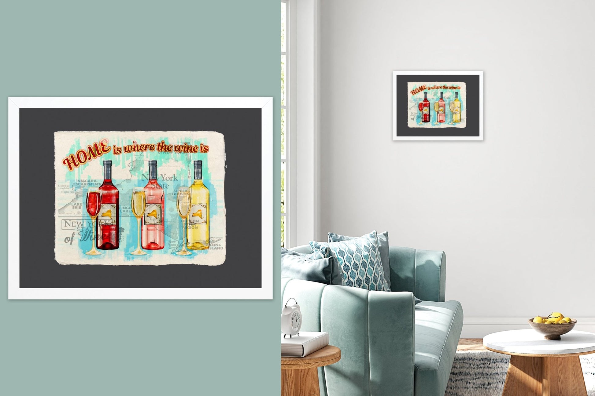 Home is where the wine is - Cup of Tea Creative