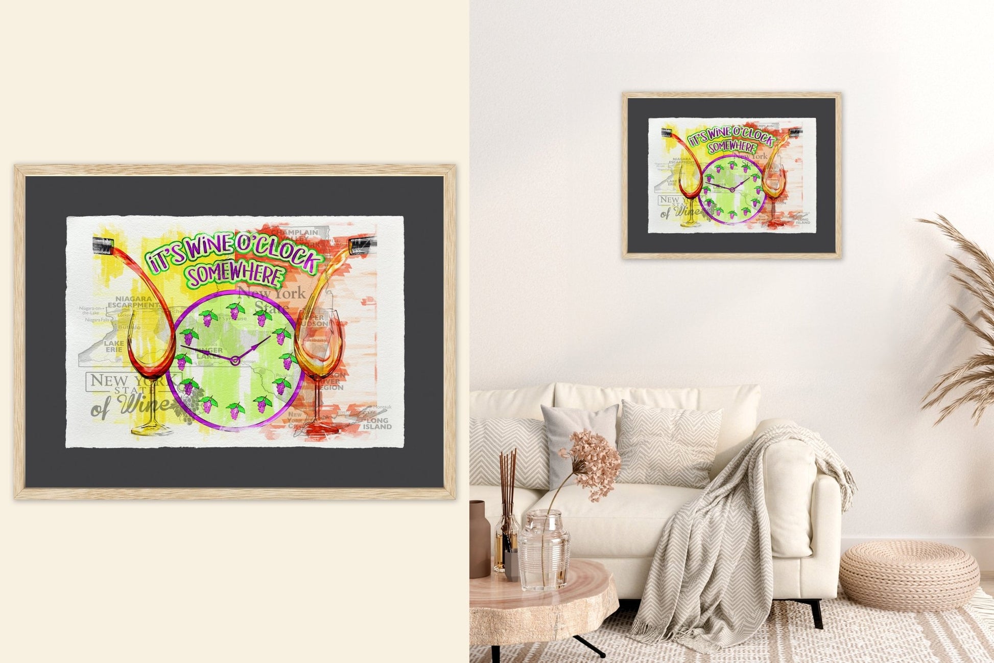 It's wine o'clock somewhere - Cup of Tea Creative