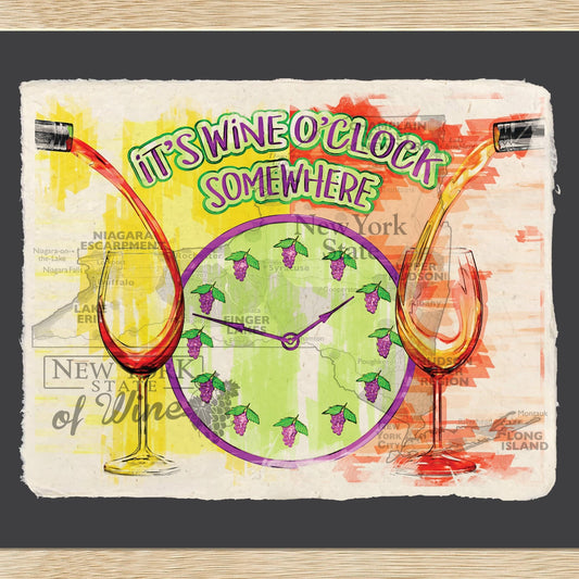 It's wine o'clock somewhere - Cup of Tea Creative