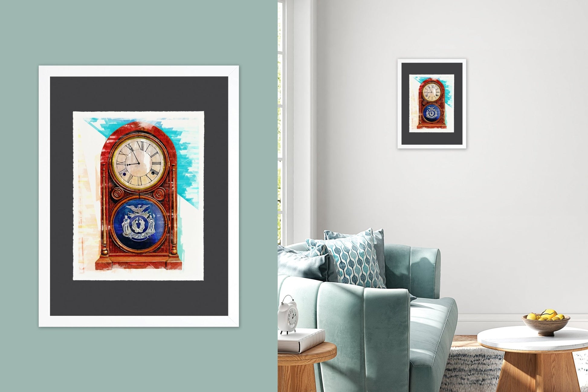 Mantel Clock - Cup of Tea Creative