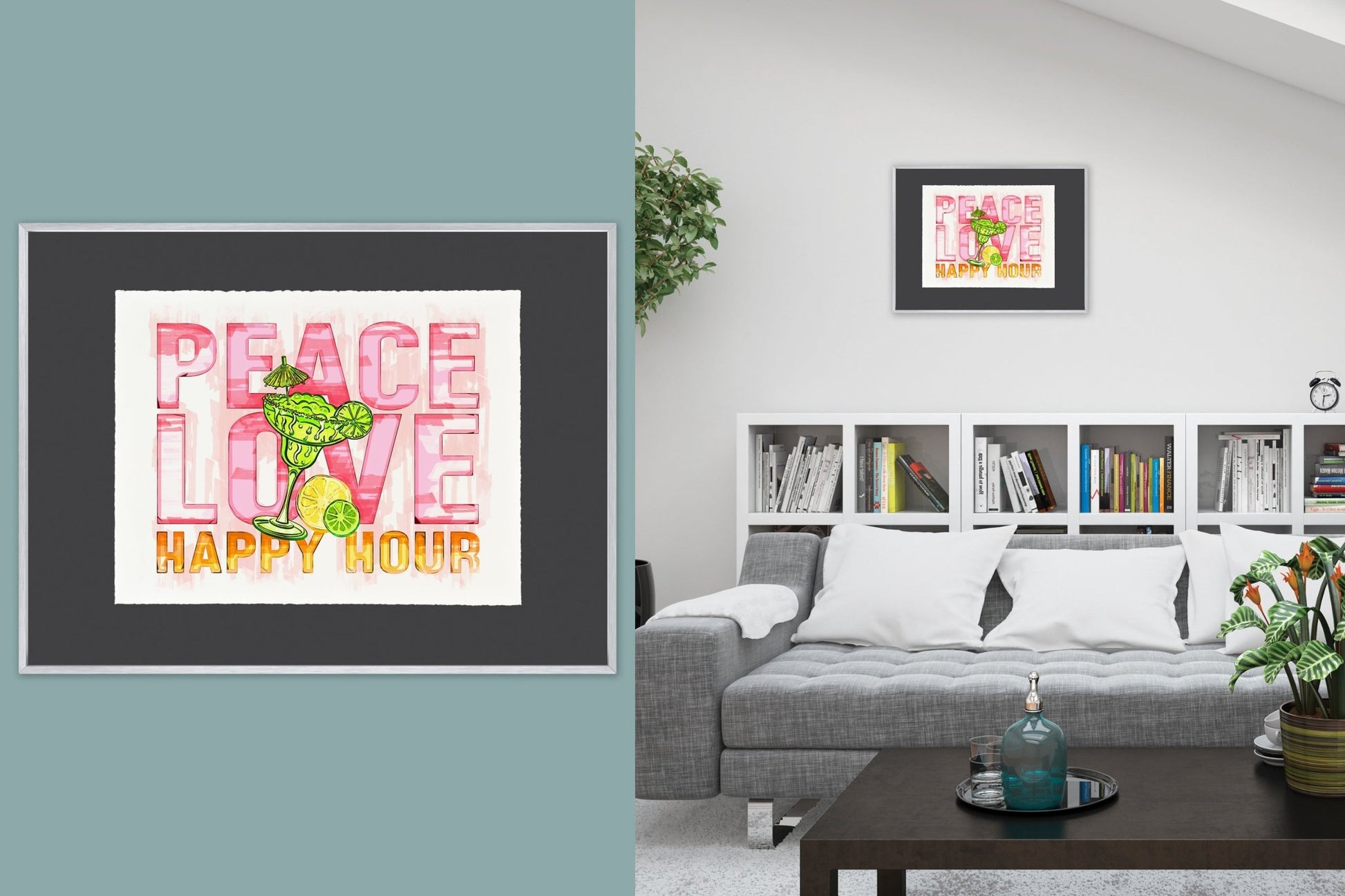 Peace Love Happy Hour - Cup of Tea Creative