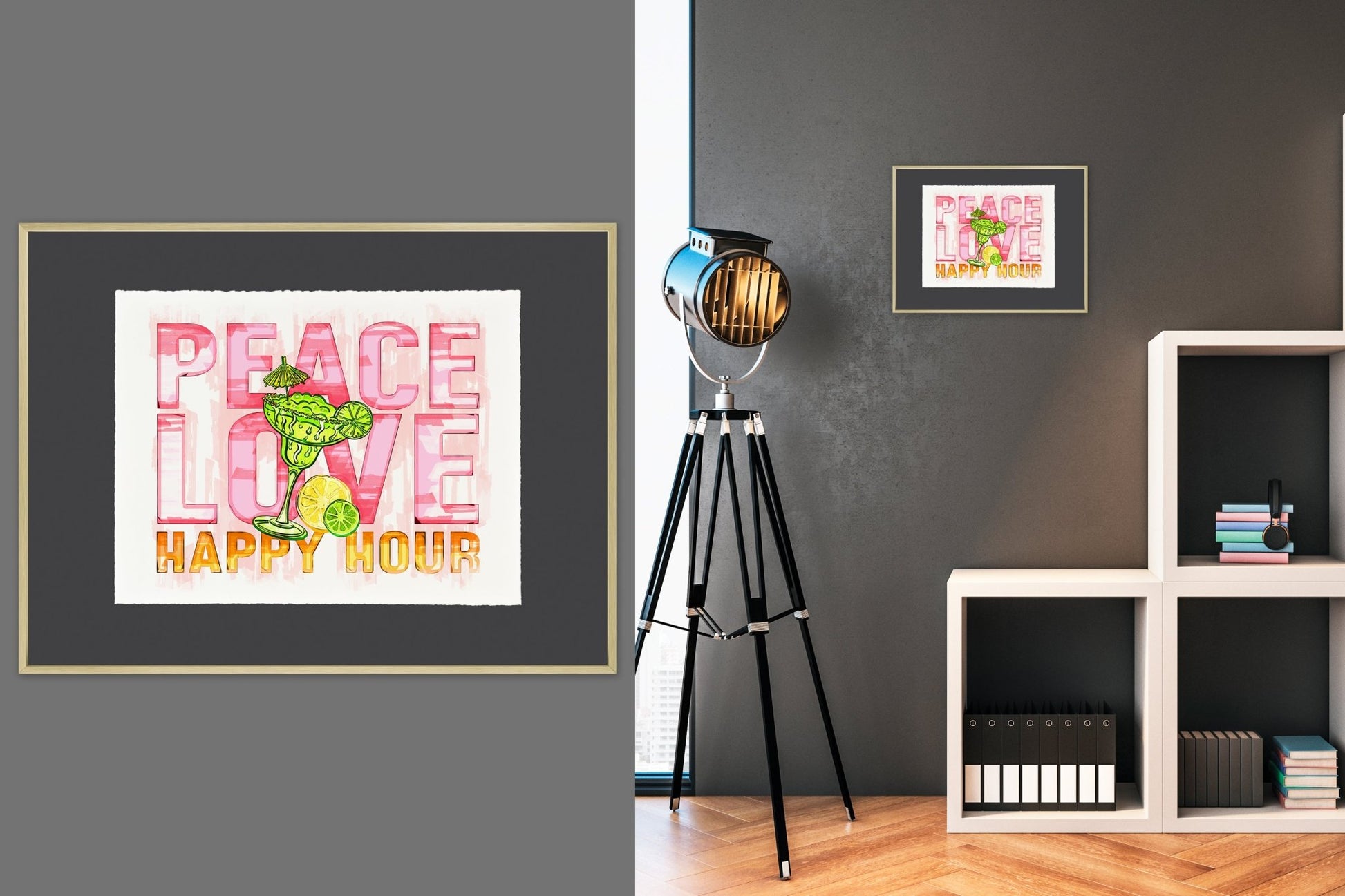 Peace Love Happy Hour - Cup of Tea Creative
