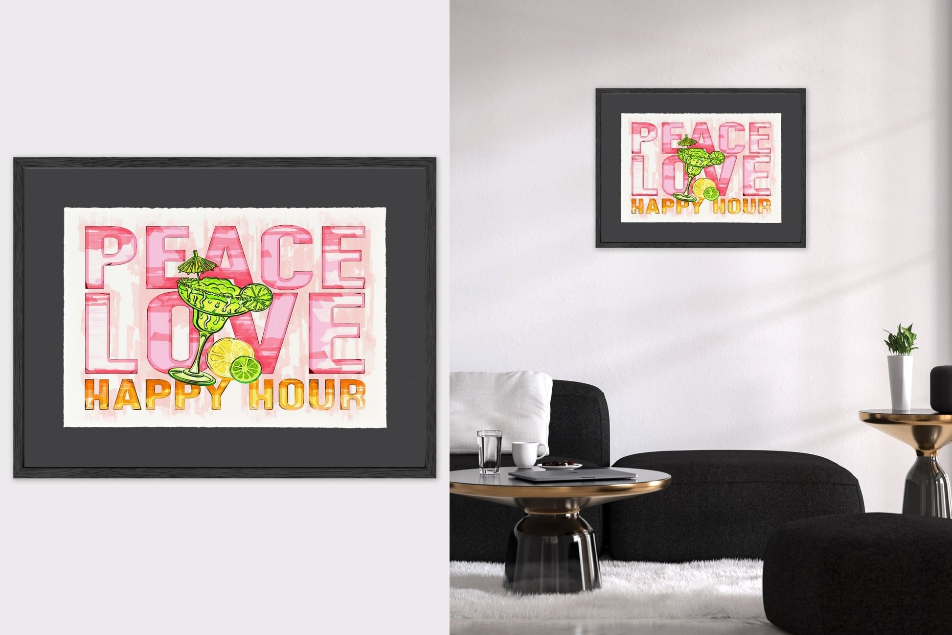 Peace Love Happy Hour - Cup of Tea Creative
