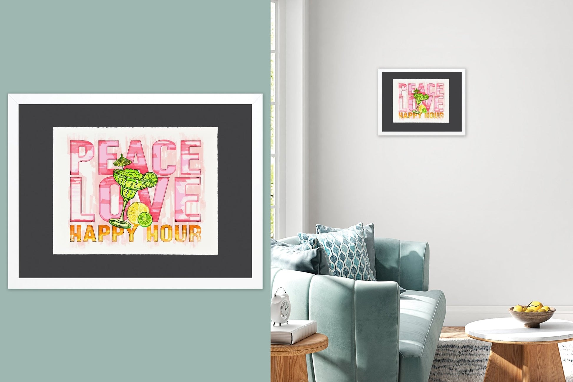 Peace Love Happy Hour - Cup of Tea Creative