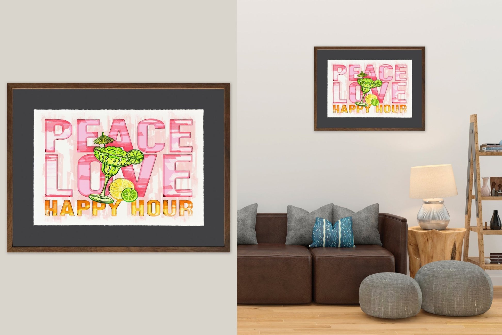 Peace Love Happy Hour - Cup of Tea Creative