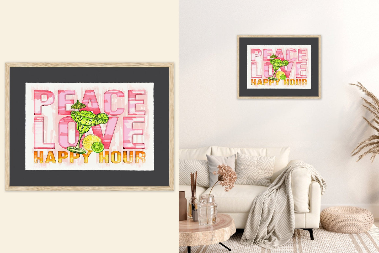 Peace Love Happy Hour - Cup of Tea Creative