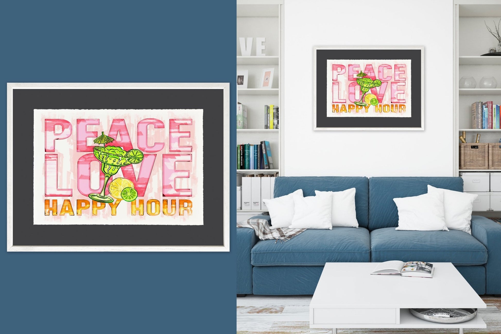 Peace Love Happy Hour - Cup of Tea Creative