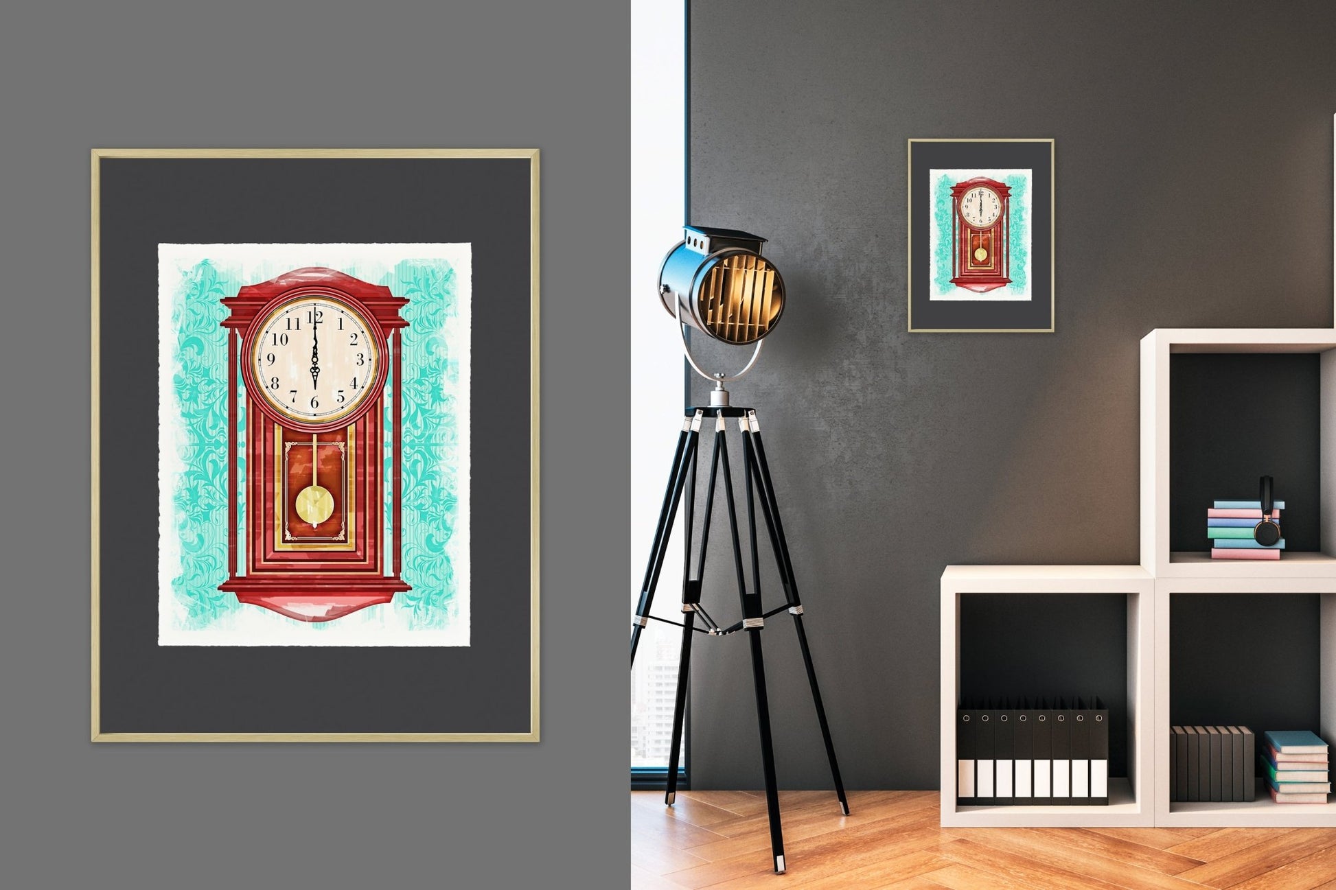 Pendulum Clock - Cup of Tea Creative