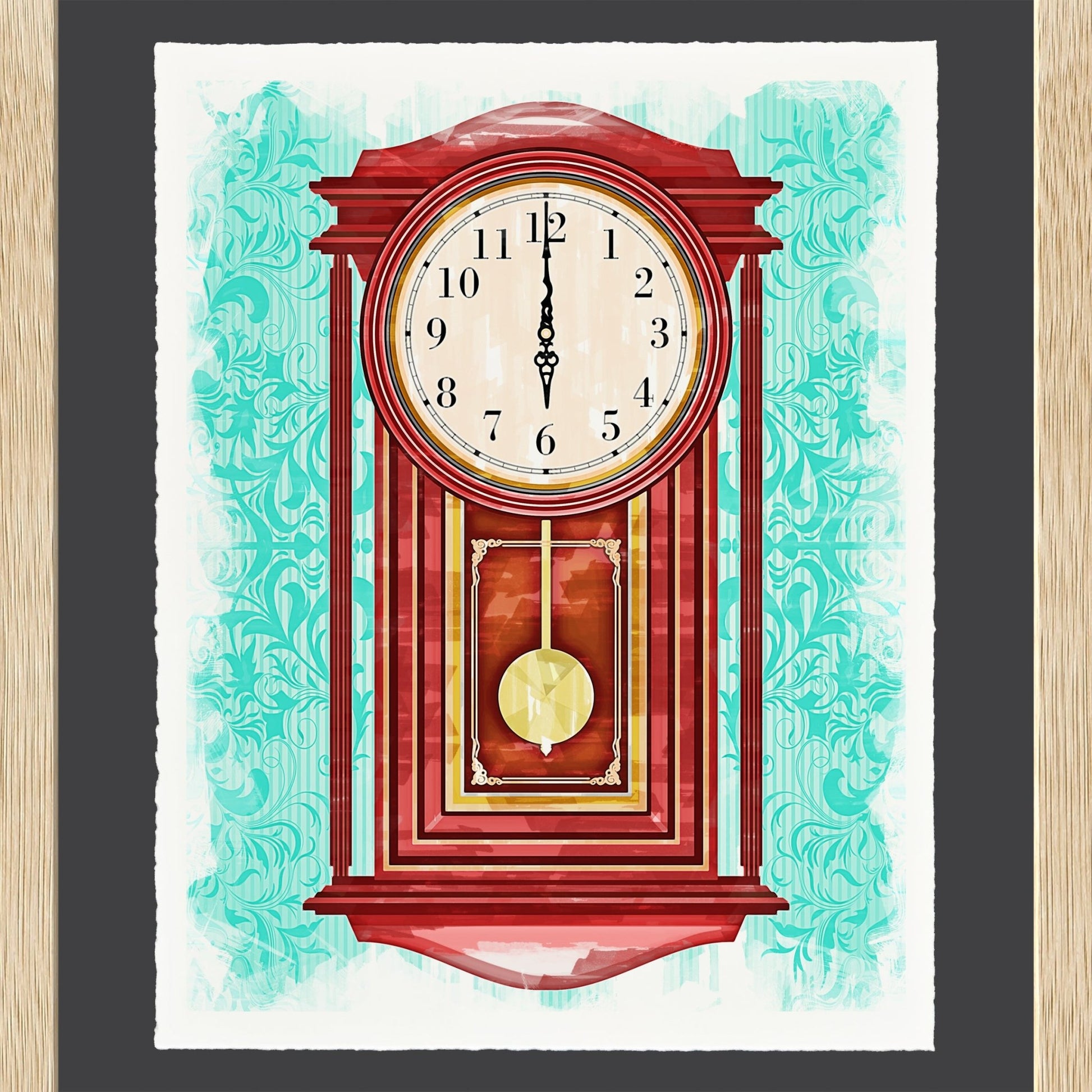Pendulum Clock - Cup of Tea Creative