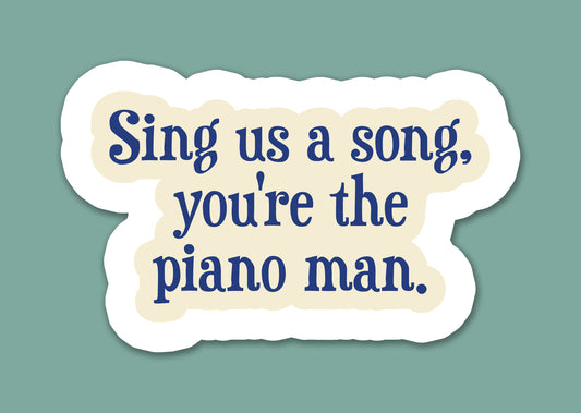 Piano Man Sticker
