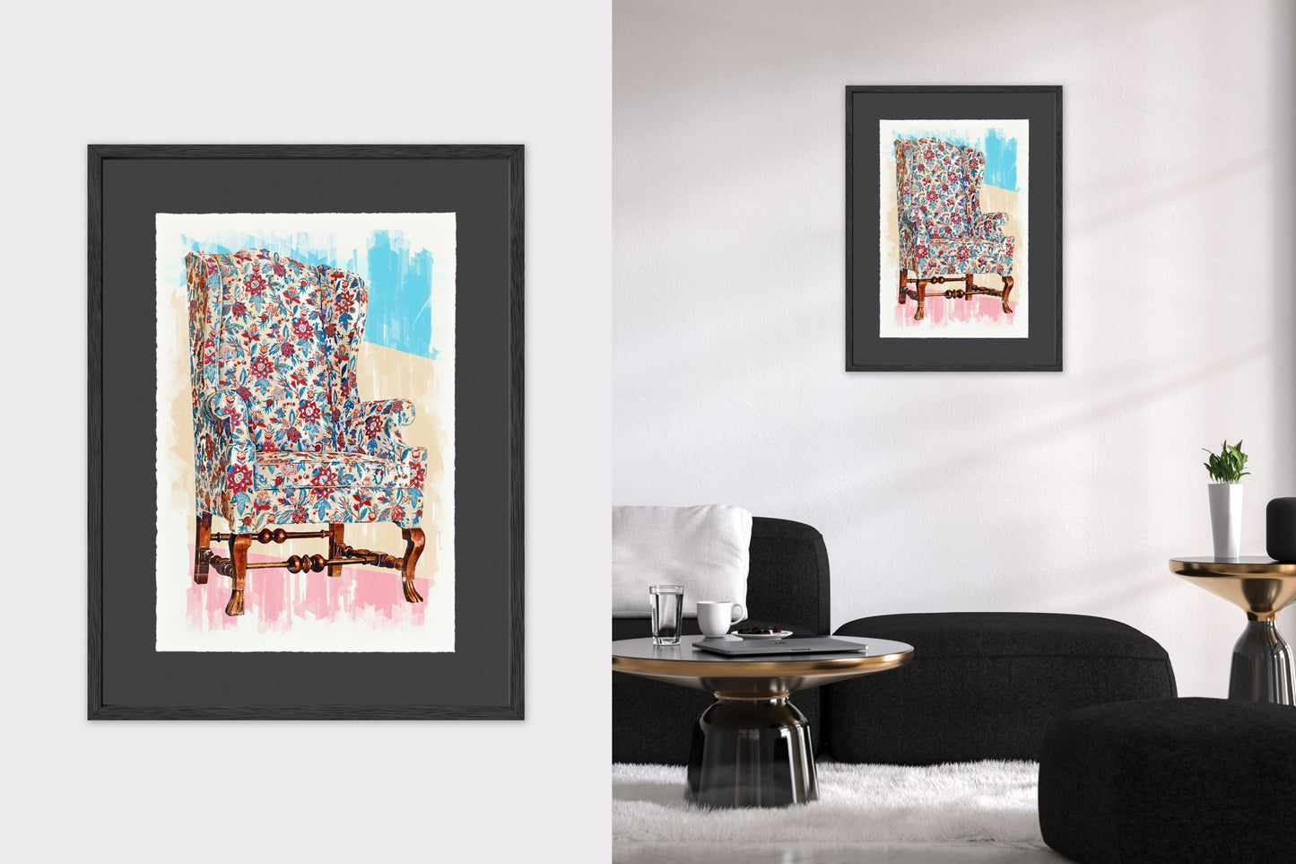 Wing Chair - Cup of Tea Creative
