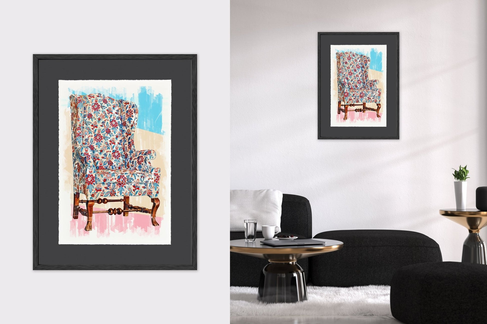 Wing Chair - Cup of Tea Creative