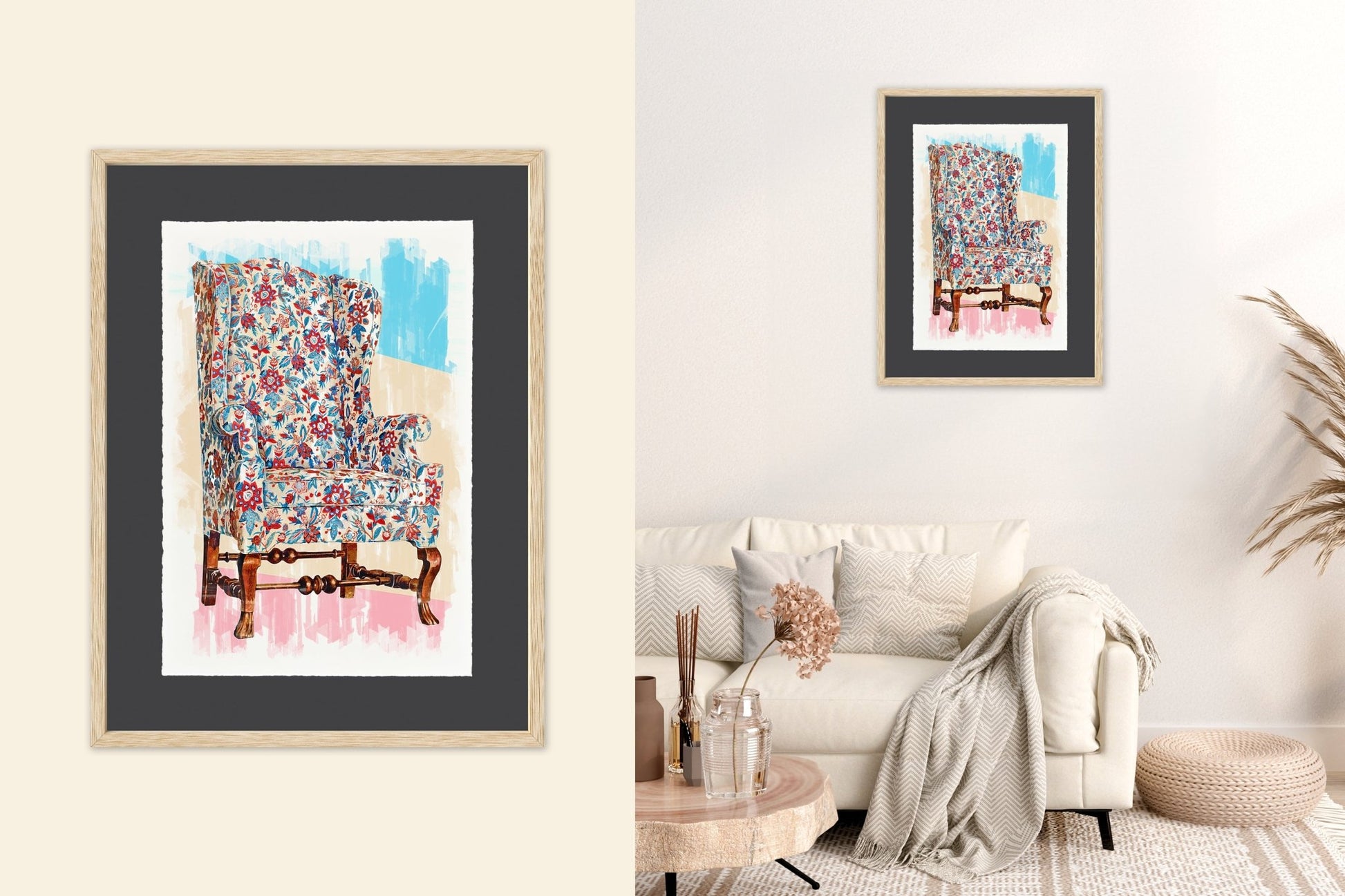 Wing Chair - Cup of Tea Creative